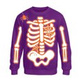 thumbnail image 3 of Afdoent Sweatshirts for Men Halloween Skeleton Print Sweatshirt Casual Cozy Long Sleeve Pullover Comfortable Fashion Streetwear, 3 of 4