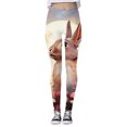 thumbnail image 3 of MKLEKYY Leggings de yoga para mujer, pantalones de yoga deportivos casuales con estampado de conejito de Pascua colorido para mujer, leggings de moda, 3 of 4