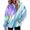 Blue_1, variant on Bovemsi Sweatshirt for Women Large Hoodie With Gradient Print Plus Size Long Sleeved Sweater Pullover Autumn Pocket Clothes Comfort Hoodie
