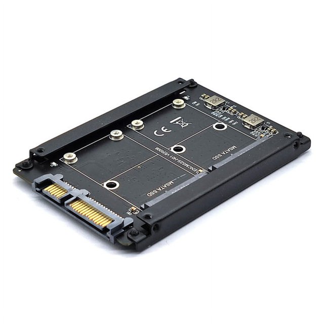 Tarjeta Adaptadora MSATA una SATA3 Tarjeta MSATA una SATA Unidad de Estado SóLido MINI SATA SSD una Adaptador de Tarjeta de ConversióN de Interfaz 6G