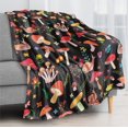 thumbnail image 3 of Kainsy Mushroom Blanket Soft Flannel Lightweight Mushrooms Throw Blanket Mushroom Gifts for Kids Girls Boys All Season Plant Blankets for Sofa Couch Bed Decorative Mushroom Blanket Decor(40"x50"), 3 of 8