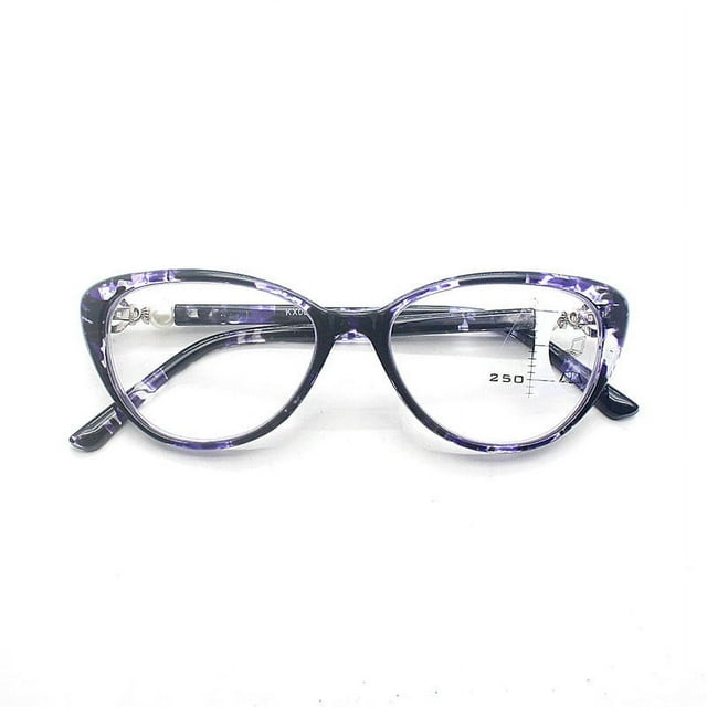 Gafas de presbicia multifocales progresivas retro de marca ojo de gato anti luz azul de uso dual ordinarias