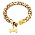 thumbnail image 1 of Collar Para Perro Con Cadena De Oro De 14 Mm, 1 of 1