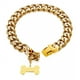 thumbnail image 1 of Collar Para Perro Con Cadena De Oro De 14 Mm, 1 of 7
