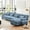 Blue, variant on Free Combination, Modular Sectional Sofa, L Shaped Couch for Living Room, 4-Seater Comfy Cloud Couch with Convertible Ottoman (Green)