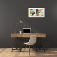 thumbnail image 3 of Popp, Grace 32x18 White Modern Wood Framed Museum Art Print Titled - City of Rainbows III, 3 of 4