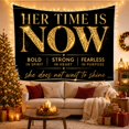 thumbnail image 3 of Time Layout Crown With Thin Horizontal Words Appear, Mystical Fantasy for Space Lovers, Galaxy Room Decor, Valentine's Day Gift, Tapestry Wall Hanging for Bedroom and Dorm, 3 of 7