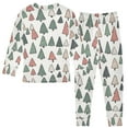 thumbnail image 2 of joogoo Cartoon Christmas Trees 2 Piece Long Sleeve Tee and Pants Cotton Pajama Set 6Y, 2 of 7
