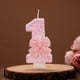 thumbnail image 5 of Número de Velas Decorativas para Pasteles, Lazo Rosa, Decoración para Tarta de Cumpleaños para Niña, Suministros para Fiestas, Vela Digital 0-9, 5 of 5