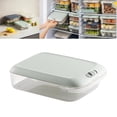 thumbnail image 4 of de almacenamiento para refrigerador Produce Saver organizadores de refrigerador apibles con bandeja de drenaje extraíble B perfecl  Contenedores de almacenamiento de nevera, 4 of 8