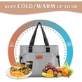 thumbnail image 4 of Bolsa para Almuerzo Aislada Bolsa para Almuerzo Impermeable Bolsa para Almuerzo con Bolsillo de Almacenamiento, 4 of 6