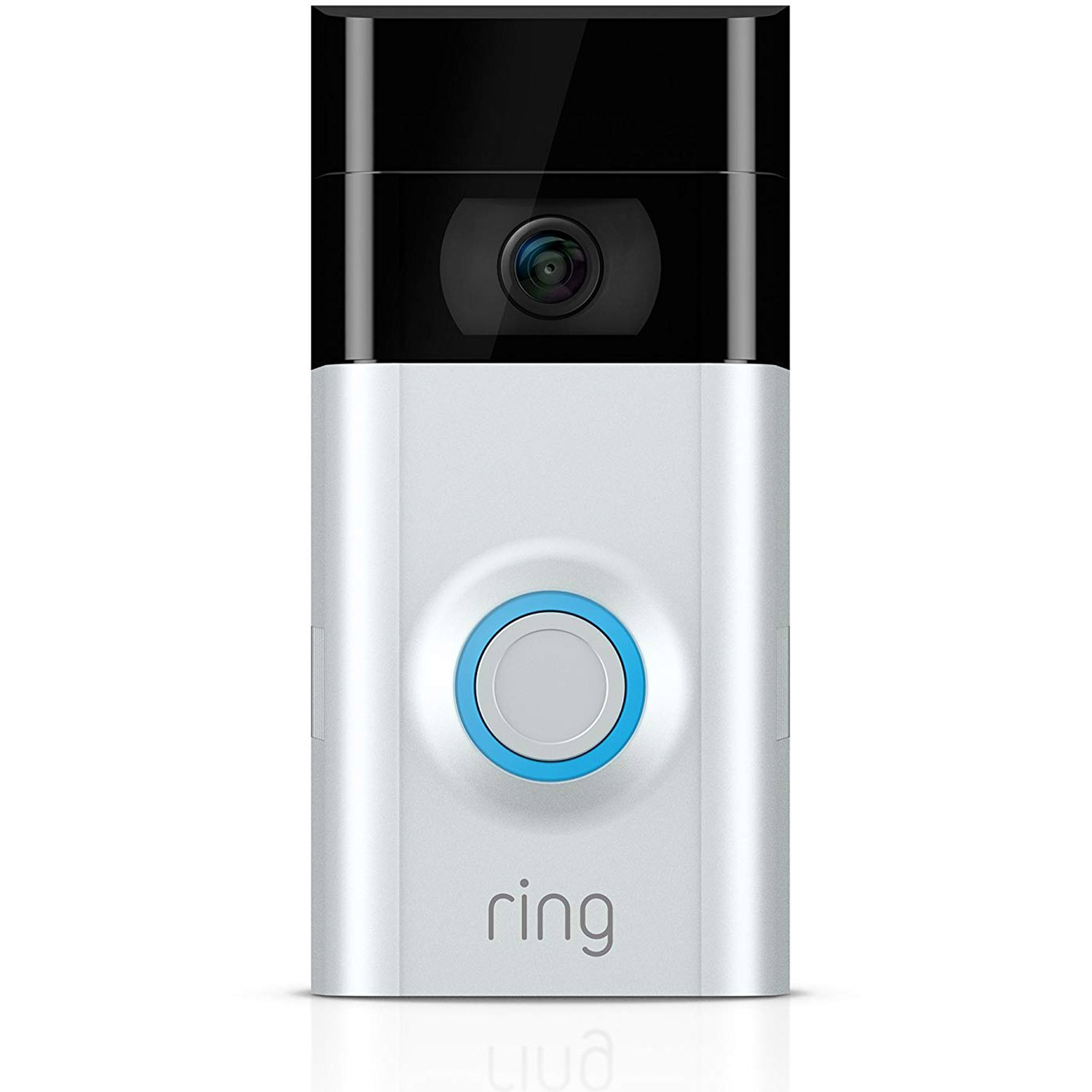 Ring 2 Wi-Fi Enabled Security Video Doorbell, Works with Alexa, Satin Nickel Finish - Includes Free Cleaning Cloth - image 1 of 5