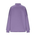 thumbnail image 6 of Cyber**Monday Chaoheng Womens Coats and Jackets Women's Puff Sleeve Jacket,Stand Collar Oversized Top withPockets, 6 of 9