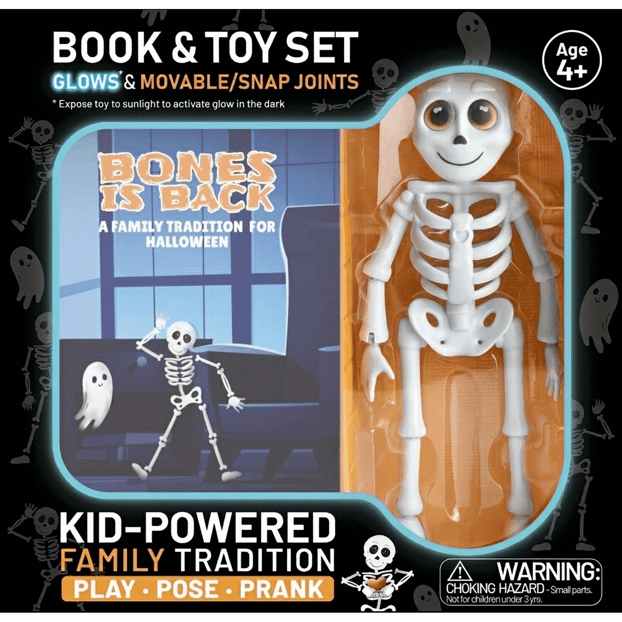 Bones Is Back® Halloween Interactive Book & Toy Set for Kids