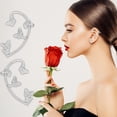 thumbnail image 1 of Fiudx Ofertas Flash Artículos En Oferta Pendientes De Diamantes De Moda Para Mujer Sin Pendientes De Clip De oreja Perforada 1 Pieza, 1 of 6