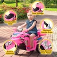 thumbnail image 4 of Lil’ Rider Electric Motorcycle for Kids - 3-Wheel Battery-Powered Toy Motorcycle for Kids Ages 3 to 6, (Pink), 4 of 7