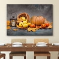 thumbnail image 5 of Impression sur Toile Art Mural Automne Citrouille, Pomme et Tomate Récolte Nature Nature Sauvage Photographie Réalisme Rustique Pittoresque Coloré Multicolore pour Salon, Chambre, Bureau - 12"x18 Pouces, 5 of 5