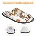 thumbnail image 3 of Balery Cowboy Up Vintage Wild West Pantuflas de Casa de Felpa Silenciosas con Diseño Estampado, Zapatillas Cómodas Antideslizantes de Algodón para Interior-Medium, 3 of 8