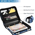 thumbnail image 3 of FORMRS Zipper Binder with Shoulder Strap 2-inch Ring 500 Sheet Capacity File Bag, White Polar Bear, 3 of 5