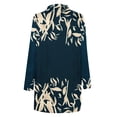 thumbnail image 2 of Womens Long Sleeve Floral Lightweight Drape Open Front Fall Cardigan Soft Summer Boho Cardigan Dusters, 2 of 5