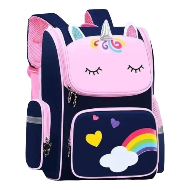 Mochila Primaria Unicornio color azul, infantil niña