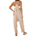 thumbnail image 5 of Womens Loose Oversized Sleeveless Jumpsuit Adjustable Spaghetti Strap Wide Leg Overall Rompers with Pockets, 5 of 5