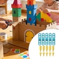 thumbnail image 4 of 5 bisagras de cartón para herramientas de construcción con 20 tornillos, juguetes educativos tempranos Estilo D, 4 of 6