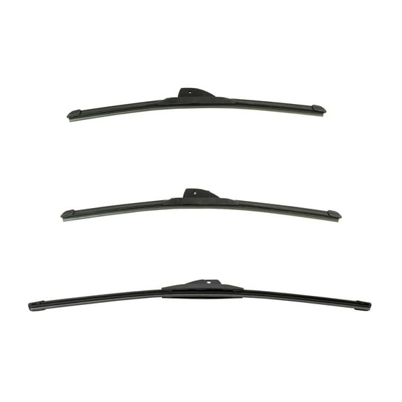 Geelife Tech & Tech Windshield Wiper Blade Front & Rear 3pc Set