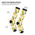 thumbnail image 2 of Lsque Corn On The Cob Pattern Sport Compression Socks for Men & Women 15-20 mmHg Knee High Nurse Pregnant Running Medical and Travel Athletic, 2 of 6