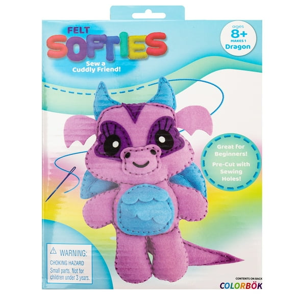 Colorbok Felt Softie Kit-Dragon