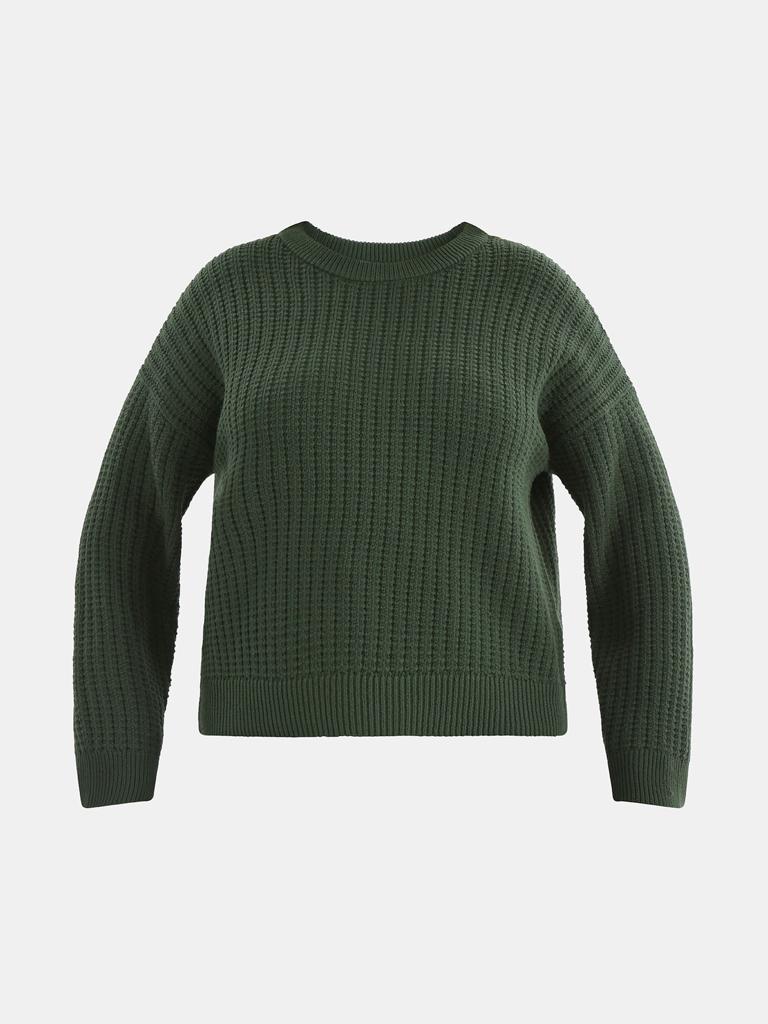 Time and Tru Women's and Women’s Plus Textured Stitch Sweater, Midweight, Sizes XS-4X