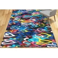 thumbnail image 2 of Colorful Hearts Rug, Machine Washable Rug, Painting Rug, Small Rug, Multicolor Rug, Runner Rug, Door Mat Rug, Banksy Hearts Rug, Modern Rug, 2.6'x6.5' - 80x200 cm, 2 of 7
