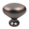 thumbnail image 3 of Century Hardware Glacier Collection 1-3/8" Dia. Zinc Die Cast Oval Knob - Dull Satin Nickel, 3 of 4