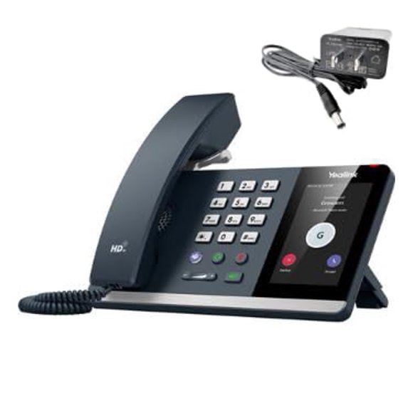 Teléfono IP Yealink MP54-TEAMS-PSU-E2 Android 13, pantalla táctil de 4"