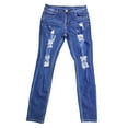 thumbnail image 2 of Cathalem Men's Ripped Denim Pants Skinny Distressed Jeans Destroyed Pants Mens,Blue XXXL, 2 of 3