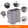 thumbnail image 2 of Cesto de ropa Lifewit Double con tapa y bolsas extraíbles, color gris, 2 of 6