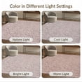 thumbnail image 7 of ODIKA 8'x10' Ultra-Soft Area Rug, Vintage Boho Damask Distressed Border Scrollwork Ornate Panels None Washable, Bare feet friendly, Silk-Touch for Bedroom, Under Sectional, 7 of 7