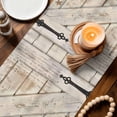 thumbnail image 4 of Table Runner - 72 Inch Long, Texas Star Vintage Kitchen Dining Table Runner Dresser Scarves, Red Retro Berry Beige Wooden Farmhouse Decor for Coffee Tables Wedding Party Banquet, 4 of 8