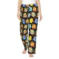 thumbnail image 2 of Lsque Cartoon Bird Owl Print Women's Pajama Pants, Lounge Pant - Comfortable Home Wear,Elastic Waistband, Stylish Design-XX-Large, 2 of 9