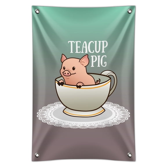 Teacup Pig Home Business Office Sign