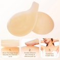 thumbnail image 3 of Adhesive Bra, Breast Lift Strapless Silicone Sticky Bra Nippless Covers Push Up Self Invisible Backless Sticky for Women, 3 of 10