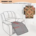 thumbnail image 7 of DISNIMO Mandala Flower Print Armchair Slipcover Armless Boho Sofa Covers Pet Friendly Recliner Cover, 7 of 7