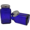 thumbnail image 4 of Kerixi Depression Style Salt and Pepper Shakers Blue Glass, 4 of 5