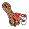 thumbnail image 2 of Ensemble de 2 Cordes en Nylon pour Balançoire d'Arbre Intérieur Extérieur Cordon d'Extension Réglable pour Hamac avec Boucle de Connexion Sac de Rangement Sangles de Chaise Extension - Supporte jusqu'à 700lbs, 2 of 7