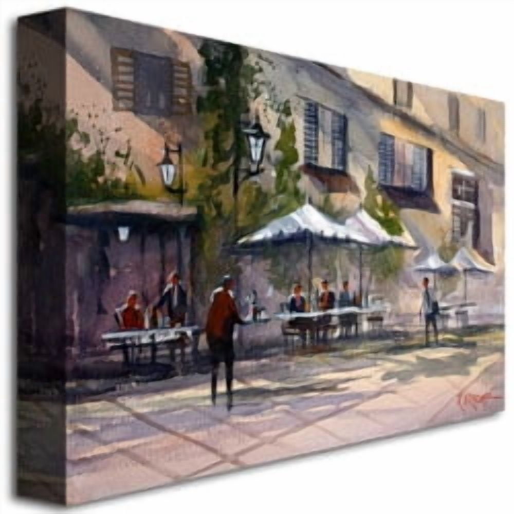 Trademark Art "Dining Alfresco" Canvas Art by Ryan Radke