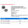thumbnail image 2 of Rear Wheel Hub Assembly Set - Compatible with 2007 - 2010 Lincoln Navigator 2008 2009, 2 of 2
