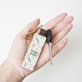 thumbnail image 4 of Wukai Frog and Mushrooms Print Leather Car Keychain, Universal Key Fob Keychain, Leather Key Chain Holder for Men and Women,360 Degree Rotatable, 4 of 5