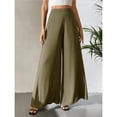 thumbnail image 4 of LEKODE Pants for Women Moisture Wicking Pants Women Wide Leg Pants Woman Plus Size Pants Soft Pants for Women Running Pants Women High Waisted Pants for Women Blackish Green L, 4 of 4
