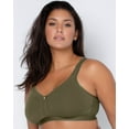 thumbnail image 3 of Curvy Couture Womens Cotton Luxe Wire-Free Bra Style-1010, 3 of 3