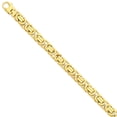 thumbnail image 4 of 14K Yellow Gold 9.45mm Polished Fancy Link Chain 22 Inch, 4 of 6